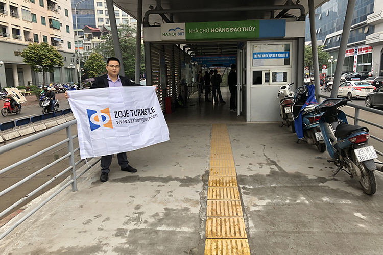 Cancelli tornello ZOJE installati in Vietnam BRT